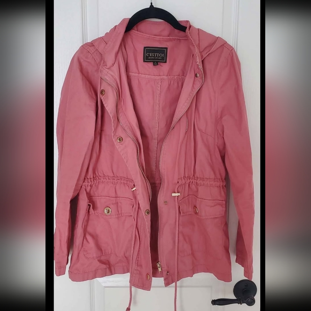 Women's Pink Utility Jacket